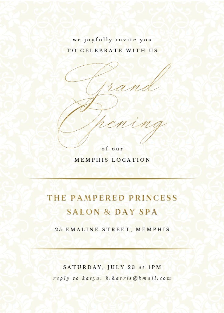 Dappled Distinction Business Events Invitation Template (Free